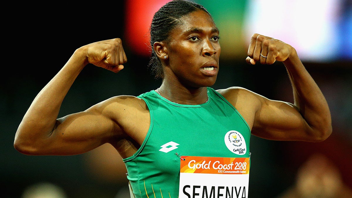 Caster Semenya flexing