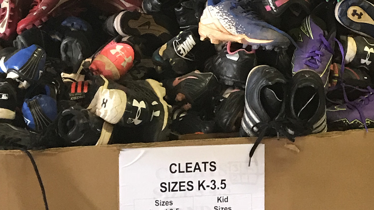Used children's athletic cleats