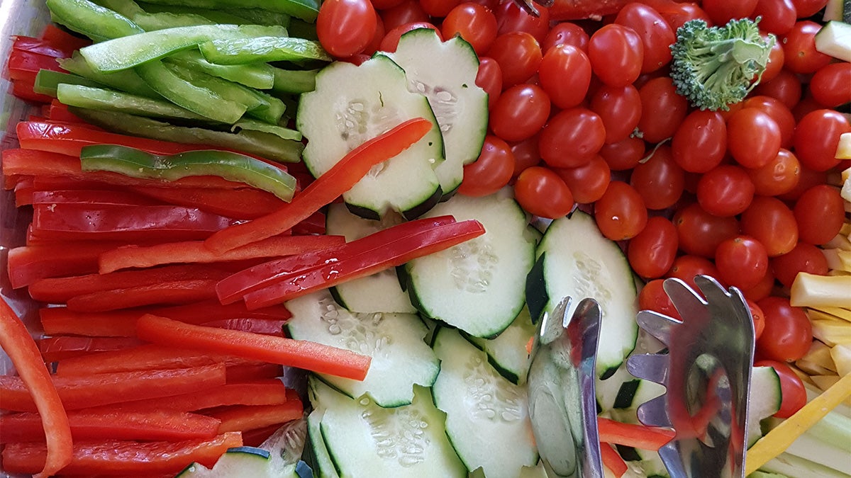 Assortment of vegetables and fruit