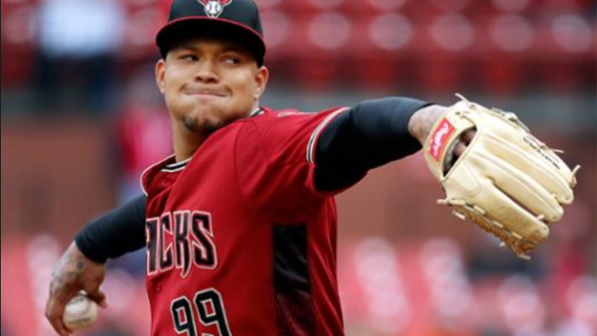 Taijuan Walker pitching for Arizona Diamondbacks