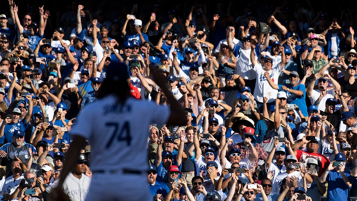 Dodger fans were out in full force for the Los Angeles Dodgers