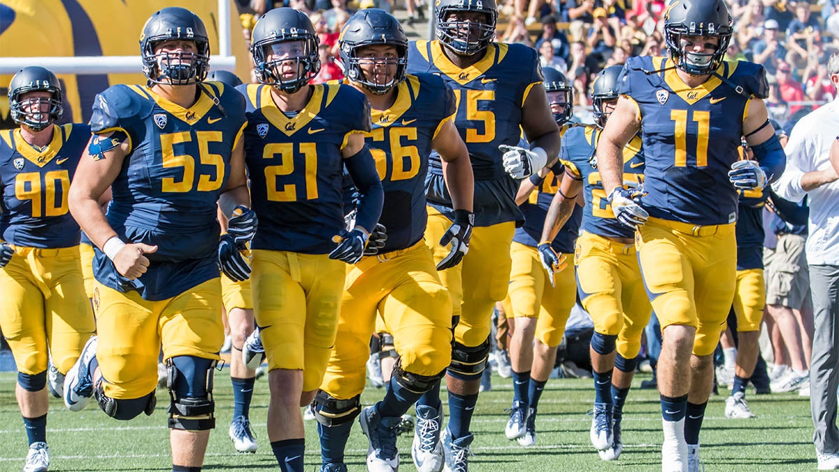 Cal concept helmets with Golden Bear logo & state of California