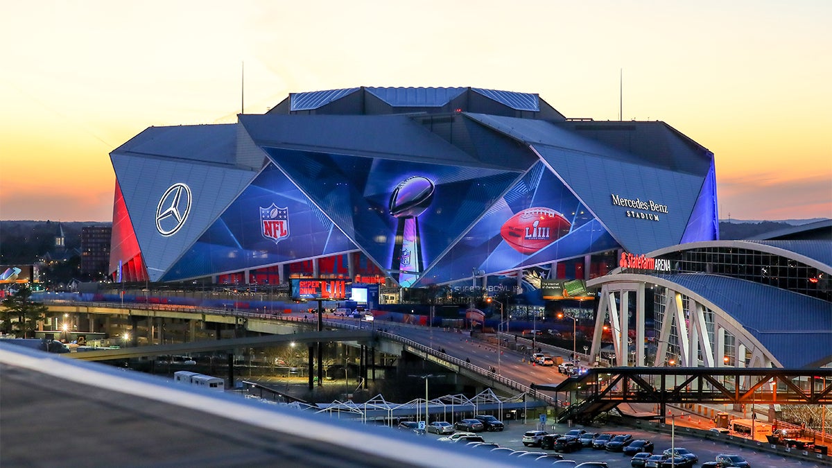 Stadium - The NFL has chosen Atlanta as the venue for the