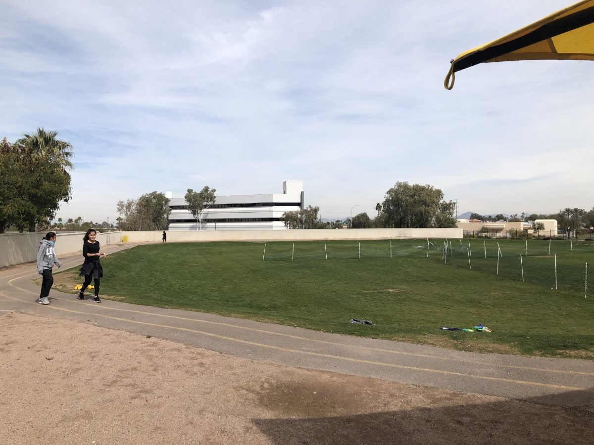 Running track at Champion Schools South Phoenix Campus