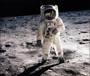 Buzz Aldrin, moon,