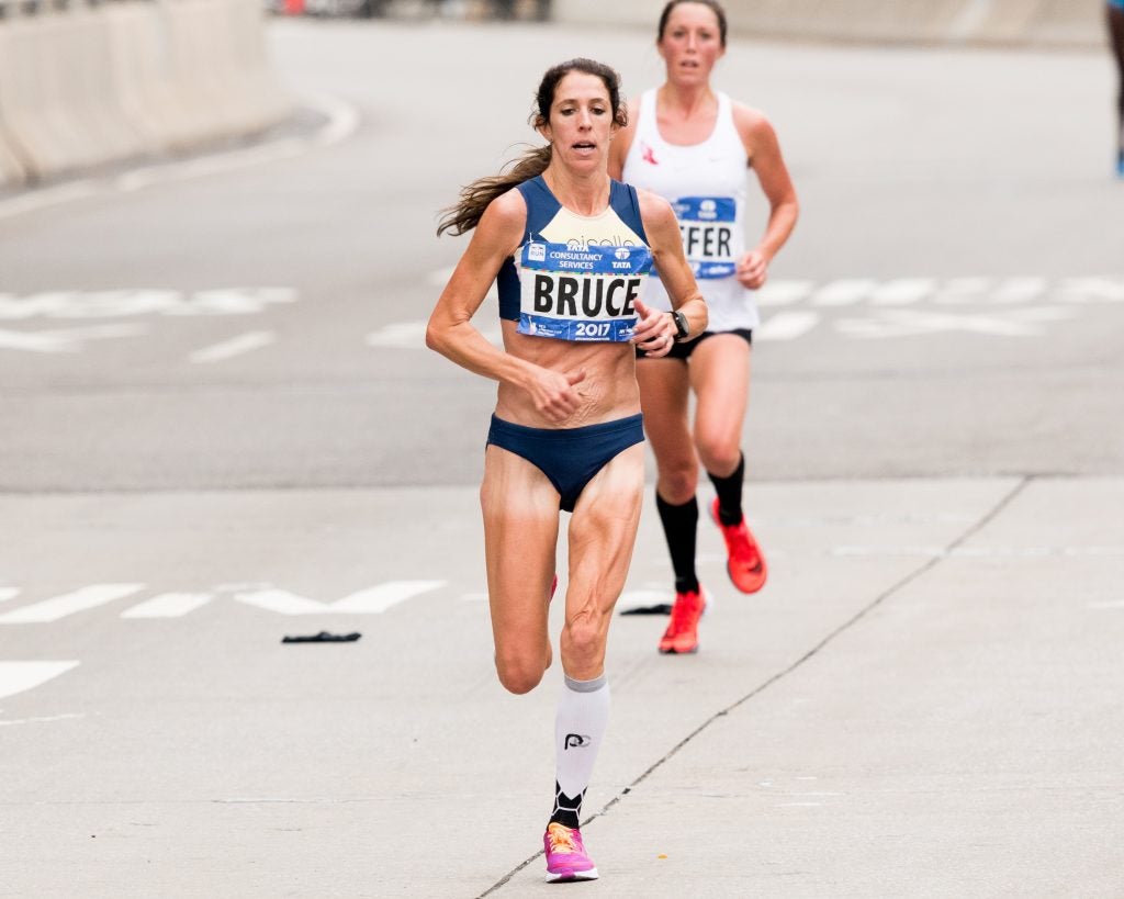 woman runner running