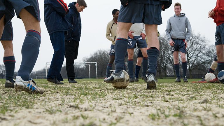 Teamwork, soccer,