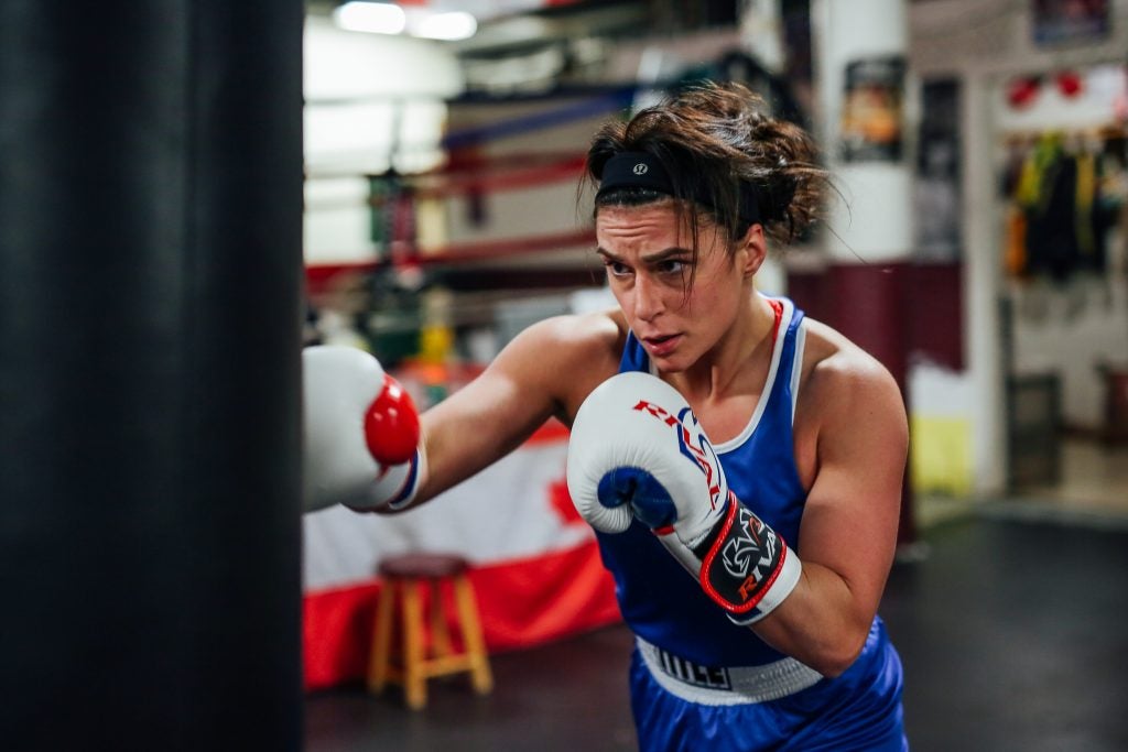 Cassie Watts trains at Warriors Boxing Gym in Dartmouth, Nova Scotia, Canada. (Photo by Lyndsay Doyle)