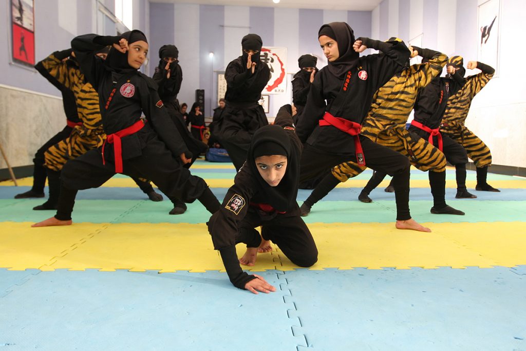 Iranian women training to be ninjas. (Photo by Maryam Majd)