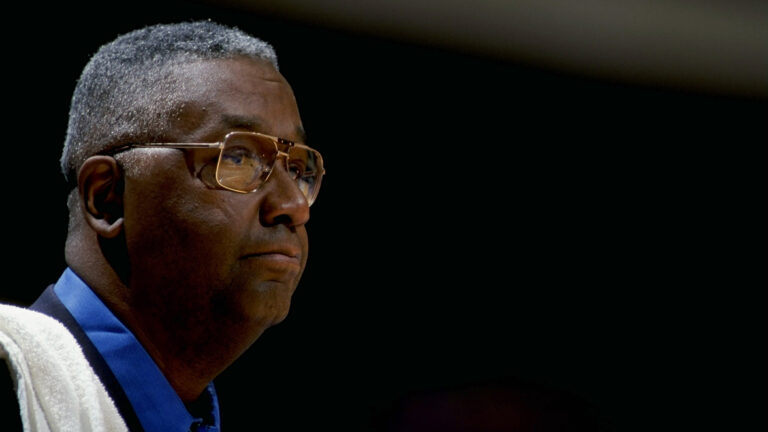4 Jan 1999: Coach John Thompson of the Georgetown Hoyas in action during the game against the Seton Hall Pirates at the Continental Airlines Arena in East Rutherford, New Jersey. The Pirates defeated the Hoyas 72-61.