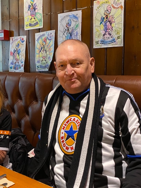 Newcastle United F.C. supporter Jim Burns